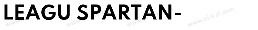 LEAGU SPARTAN字体转换